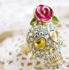 Кольцо Flower Skull