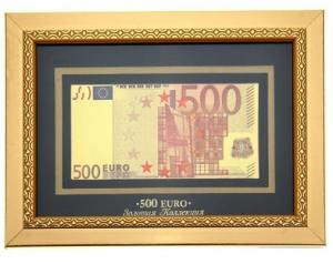 Купюра 500 евро в рамке "Золотая коллекция" 172838