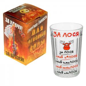 Стакан "За ЛОСЯ", в упаковке 485581