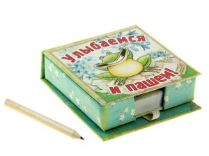 Бумага для заметок "Улыбаемся и пашем" 622522