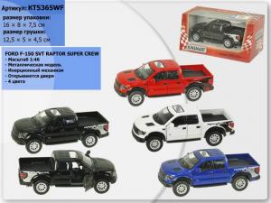 машина метал. "kinsmart " kt5365wf (96шт/4) ford f-150 svt raptor supercrew, в кор.16*8,5*7,5cm