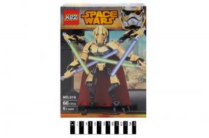 конструктор "brick", "space wars" 516, в коробке: 28х21х5,5 см