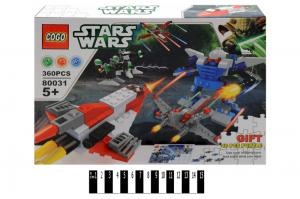 конструктор "brick", "star war"  80031, 360 деталей в коробке: 32х21,5х6 см