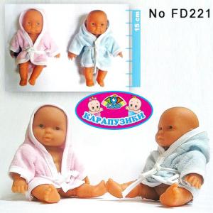 пупс fd221 (288шт/2) резиновый, 6 шт., в пакете 30*16*6см