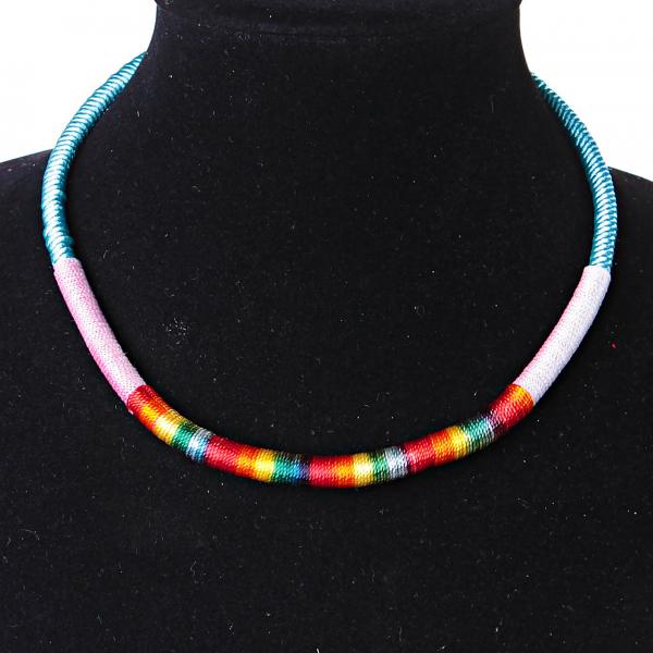 Акция Украшение на шею Африка текстиль Голубой Ассорти