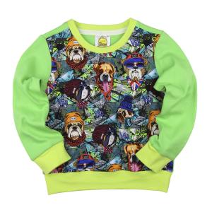 СВИТШОТ DOGS green SV-010