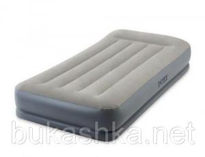 Одноместная надувная кровать  "Pillow Rest Mid-Rise Airbed"