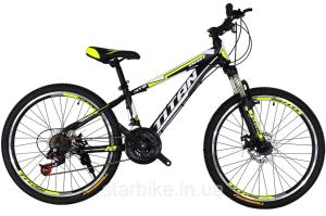 Titan Smart 24" Black-LightGreen-White купить в Харькове - Дитячі велосипеди та біговели