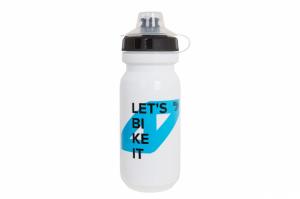 Фляга с колпачком "Let's bike it" 620 мл (белая)