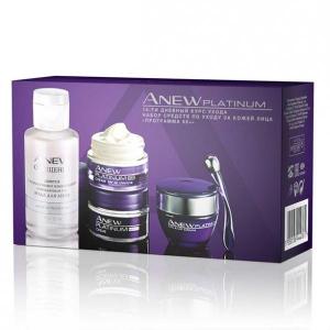Набор средств по уходу за кожей лица для возраста 55+ Anew Platinum