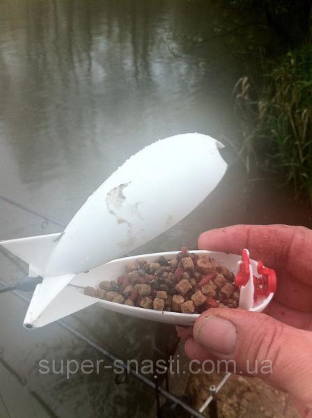 Фото Вспомогательная снасть, Ракеты, Рогатки, Кобры Ракета для прикормки Spomb White