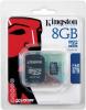 Карта памяти Micro SDHC 8GB Class 4 Kingston SDC4/8GB + адаптер SD