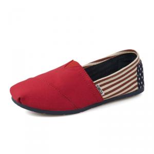 Мокасины эспадрильи TOMS (томсы) 35-40 р Canvas Flag Stripe Red Artist Toms Shoes. Canvas Flag 