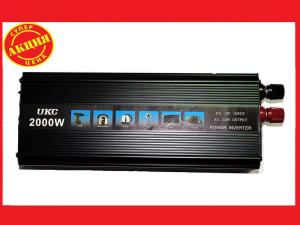 Преобразователь авто инвертор  UKC 12V-220V 2000W