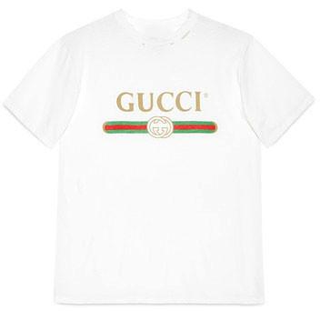 Мужская футболка Gucci (Гуччи) белая