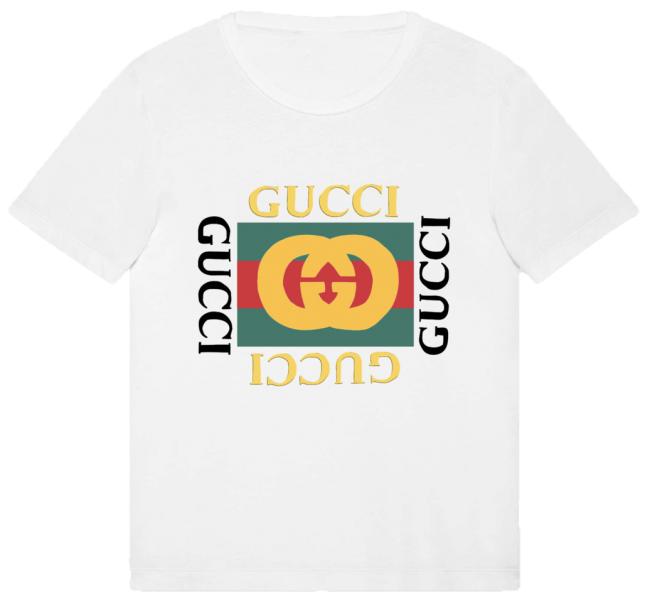 Мужская футболка Gucci (Гуччи) белая