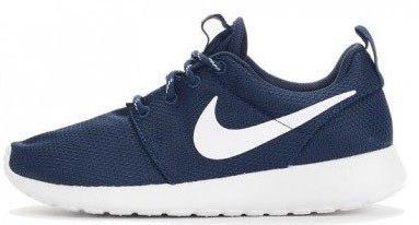 Женские кроссовки Nike Roshe Run "NAVY" (Найк Роше Ран) синие
