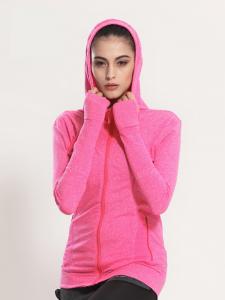 Женские спортивные кофты для спорта, 4 цвета, кофта для бега, одежда, кофточка, одежда, олимпийка для фитнеса Розовый