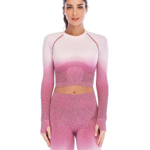 Женские спортивные кофты для спорта, кофта для бега, одежда, кофточка, одежда, олимпийка для фитнеса Розовый