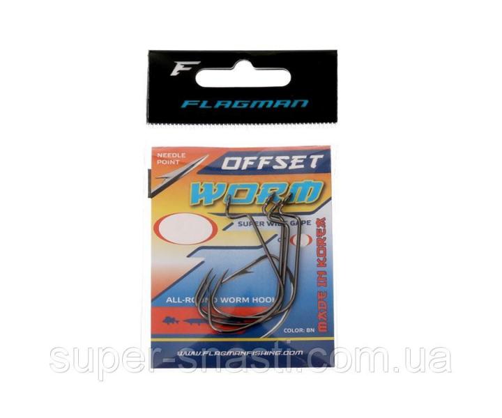 Фото Спиннинги,удочки, Спиннинги, Flagman Крючки Flagman Worm Super Wide Gape Offset №2