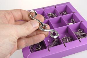 Набор головоломок 10 Metall Puzzles violet 10 головоломок Eureka 3D Puzzle 473359
