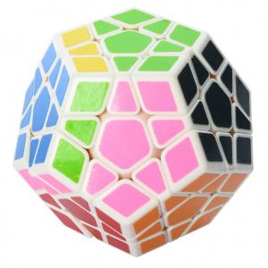 Кубик 0934C-5 QiYi X-Man Megaminx (Plane White-Base)  8см, в кор-ке, 9,5-7,5-13,5см