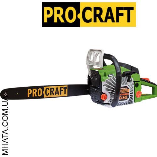 Бензопила PROCRAFT K450L металл (1 шина 1 цепь+ доп. воздушный фильтр) + шина и цепь 40