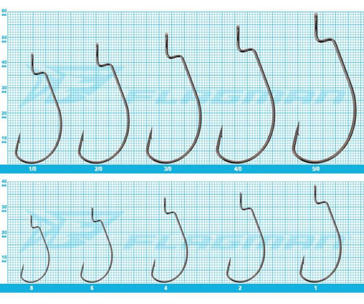 Фото Спиннинги,удочки, Спиннинги, Flagman Крючки Flagman Wide Gape Worm Big Eye №3/0