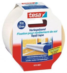 Клейкая лента двусторонняя Tesa для укладки напольных покрытий на чувствительные поверхности 50 мм*10 м