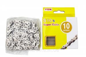Цепь 10ск. 116зв. silver/gray YBN S10 с замком