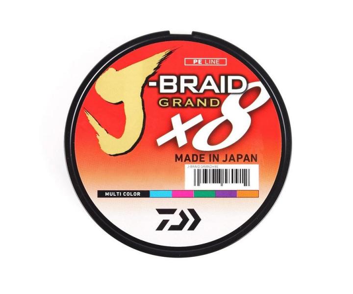 Фото Спиннинги,удочки, Спиннинги, Daiwa Шнур Daiwa J-Braid Grand x8 Multicolor 150м 0.10мм