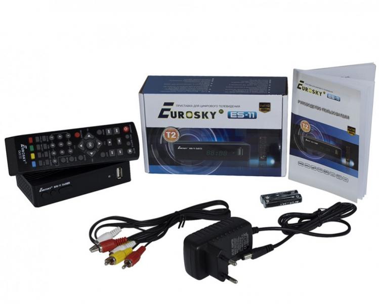 Фото Ресиверы SAT/DVB-Т2/Android, Эфирные DVB-T2 Eurosky ES-11 DVB-T2