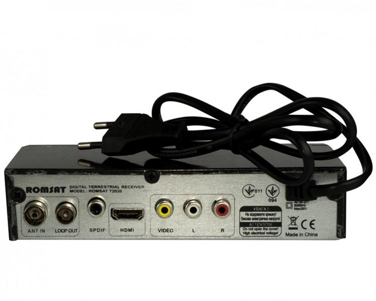 Фото Ресиверы SAT/DVB-Т2/Android, Эфирные DVB-T2 Romsat T2020 DVB-T2