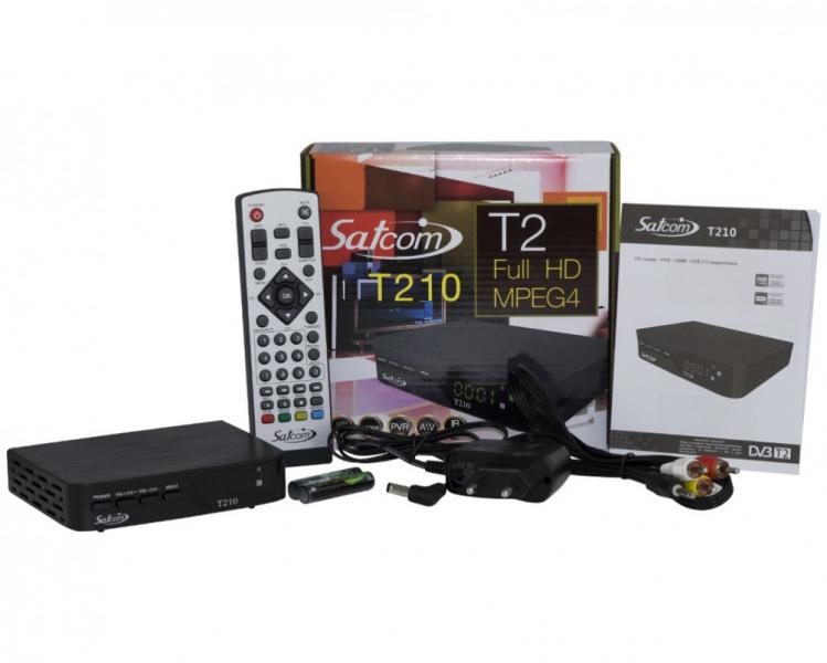 Фото Ресиверы SAT/DVB-Т2/Android, Эфирные DVB-T2 Satcom T210 PVR FTA DVB-T2