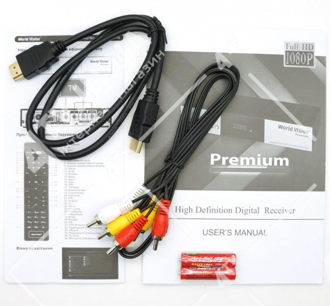 Фото Ресиверы SAT/DVB-Т2/Android, Эфирные DVB-T2 World Vision Premium DVB-T2/С RF Модулятор