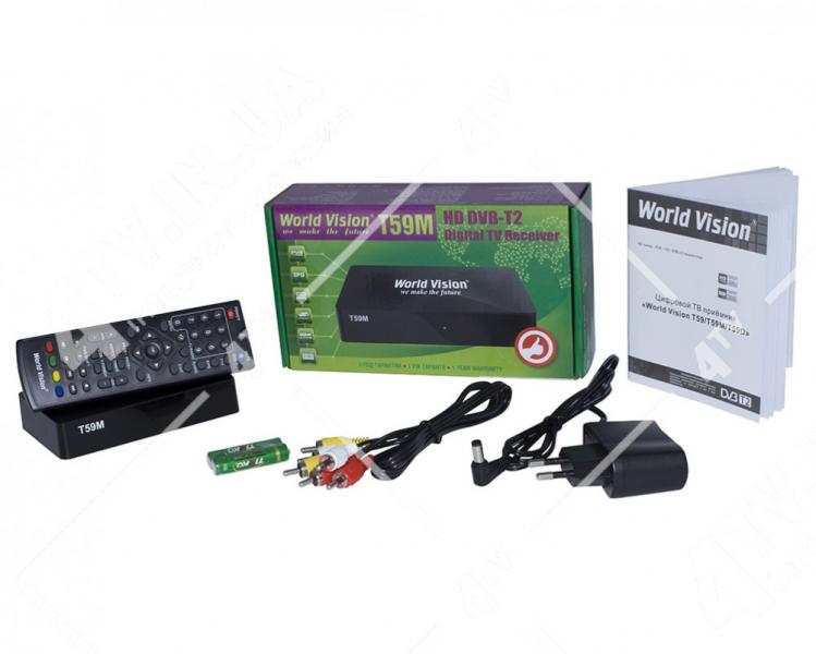 Фото Ресиверы SAT/DVB-Т2/Android, Эфирные DVB-T2 World Vision T59M DVB-T2