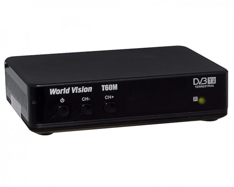 Фото Ресиверы SAT/DVB-Т2/Android, Эфирные DVB-T2 World Vision T60M DVB-T2