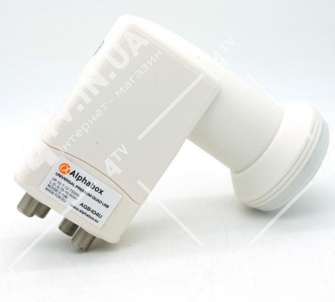 Фото Антенны и комплектующие, Конвертеры SAT, QUAD (4) Alphabox AQB-104U QUAD
