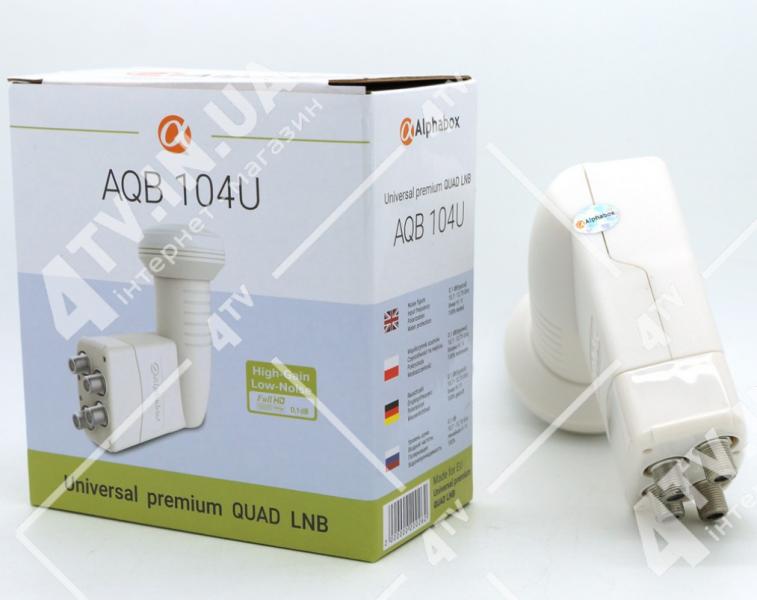 Фото Антенны и комплектующие, Конвертеры SAT, QUAD (4) Alphabox AQB-104U QUAD
