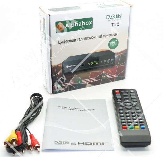 Фото Ресиверы SAT/DVB-Т2/Android, Эфирные DVB-T2 Alphabox T22 DVB-T2