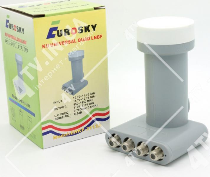 Фото Антенны и комплектующие, Конвертеры SAT, QUAD (4) Eurosky EHKF-3113A QUAD