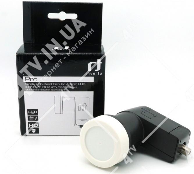 Фото Антенны и комплектующие, Конвертеры SAT, Круговой поляризации (L/R) Inverto Black Pro H1075-OPP SINGLE CIRCULAR