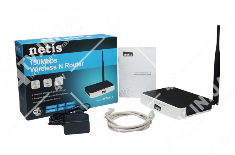 Фото Сетевое оборудование, Роутеры, USB Wi-Fi адаптеры, Маршрутизаторы (роутеры) Netis WF2411