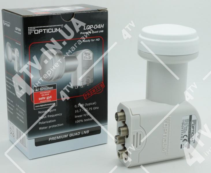 Фото Антенны и комплектующие, Конвертеры SAT, QUAD (4) Opticum LQP-04H QUAD
