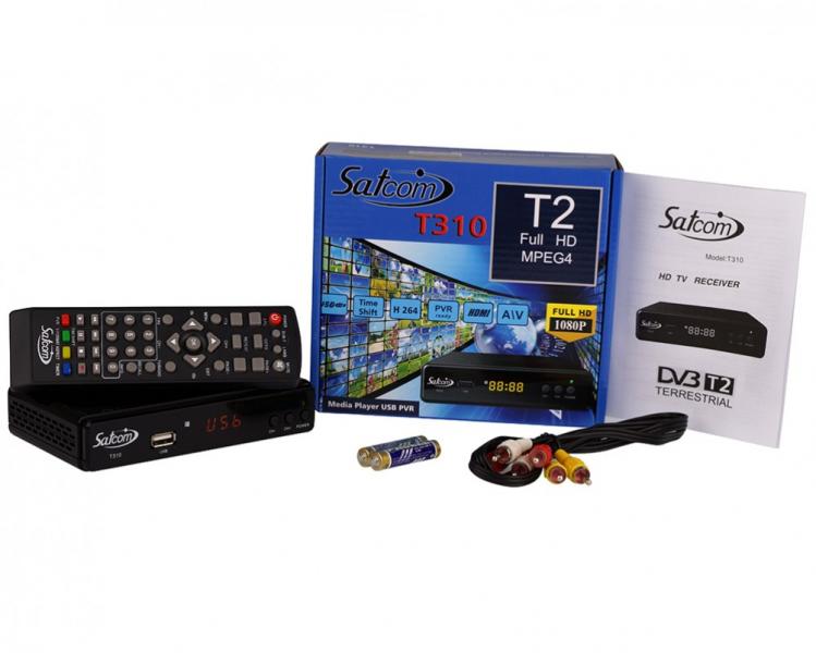 Фото Ресиверы SAT/DVB-Т2/Android, Эфирные DVB-T2 Satcom T310 DVB-T2