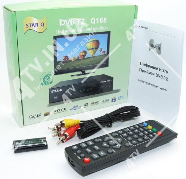 Фото Ресиверы SAT/DVB-Т2/Android, Эфирные DVB-T2 STAR-Q Q168 DVB-T2