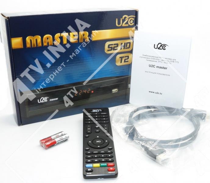 Фото Ресиверы SAT/DVB-Т2/Android, Combo DVB-T2 + DVB-S2 U2C Master Combo DVB-S2/T2/C