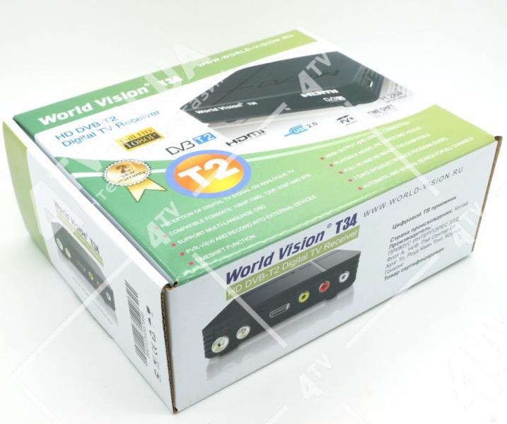 Фото Ресиверы SAT/DVB-Т2/Android, Эфирные DVB-T2 World Vision T34i DVB-T2