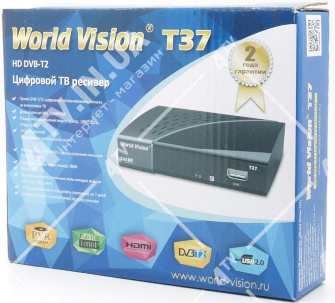 Фото Ресиверы SAT/DVB-Т2/Android, Эфирные DVB-T2 World Vision T37 DVB-T2