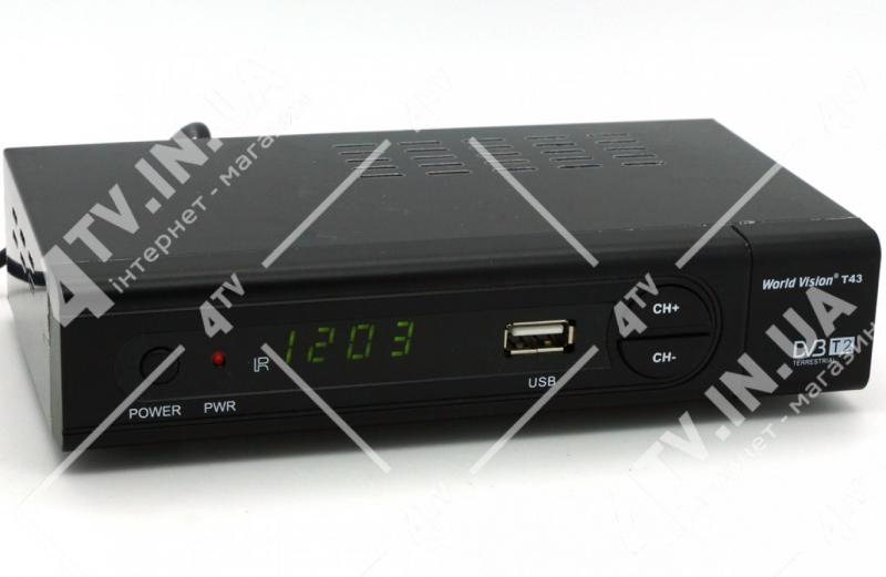 Фото Ресиверы SAT/DVB-Т2/Android, Эфирные DVB-T2 World Vision T43 DVB-T2